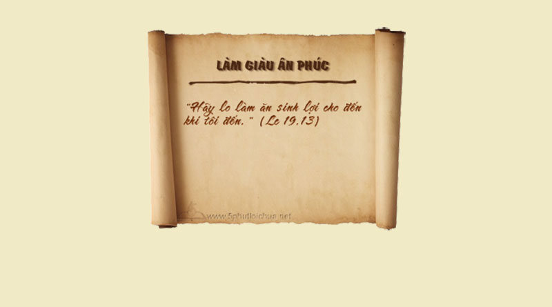 LÀM GIÀU ÂN PHÚC